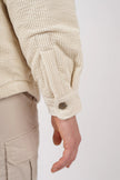 James Harper Cord Padded Jacket Natural