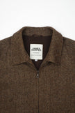 James Harper JHJ155 Herringbone Zip Jacket Brown