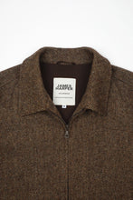 Load image into Gallery viewer, James Harper JHJ155 Herringbone Zip Jacket Brown
