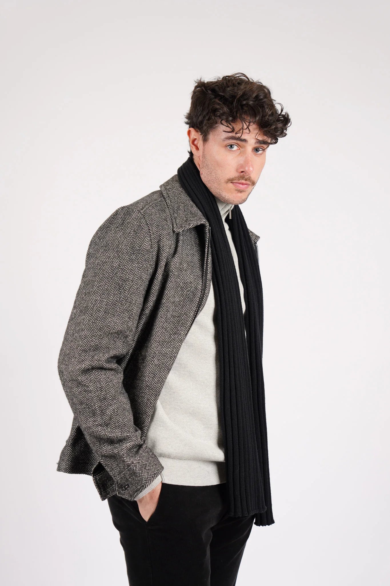 James Harper Scarf Black
