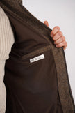 James Harper JHJ155 Herringbone Zip Jacket Brown