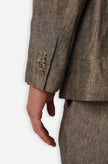 James Harper Textured Double Breasted Blazer Olive