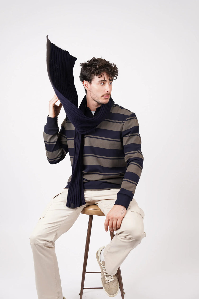 James Harper Scarf Navy