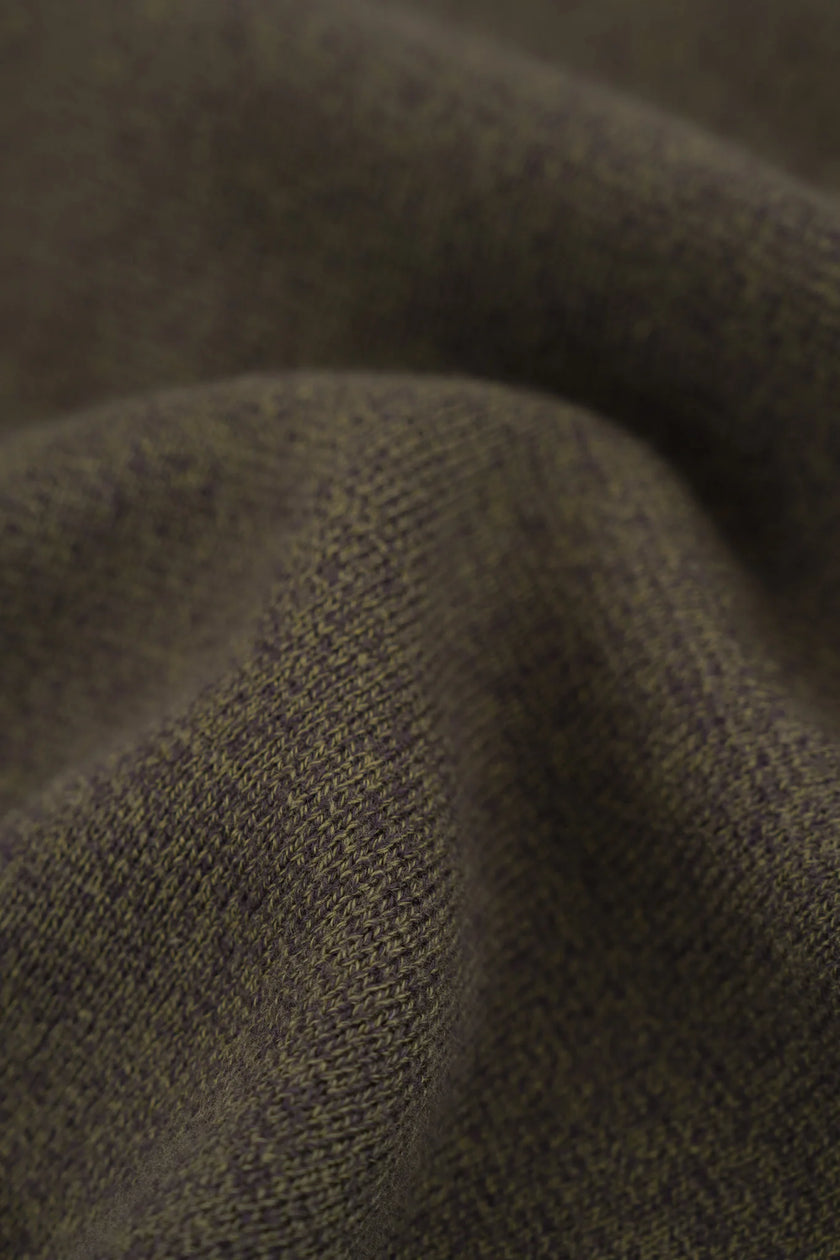 James Harper 1/4 Zip Marle Knit Olive