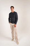 James Harper JHK85 Fine Cable Knit Petrol