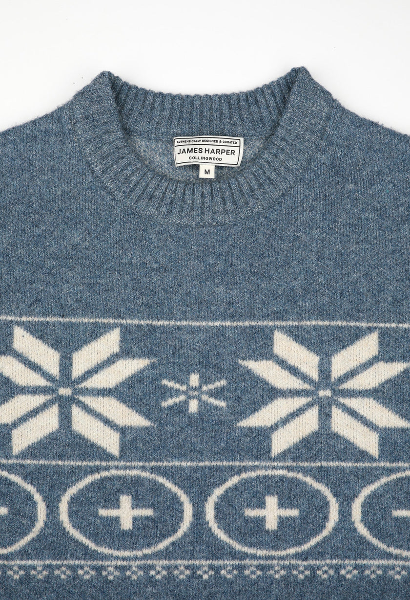 James Harper Nordic Knit Indigo