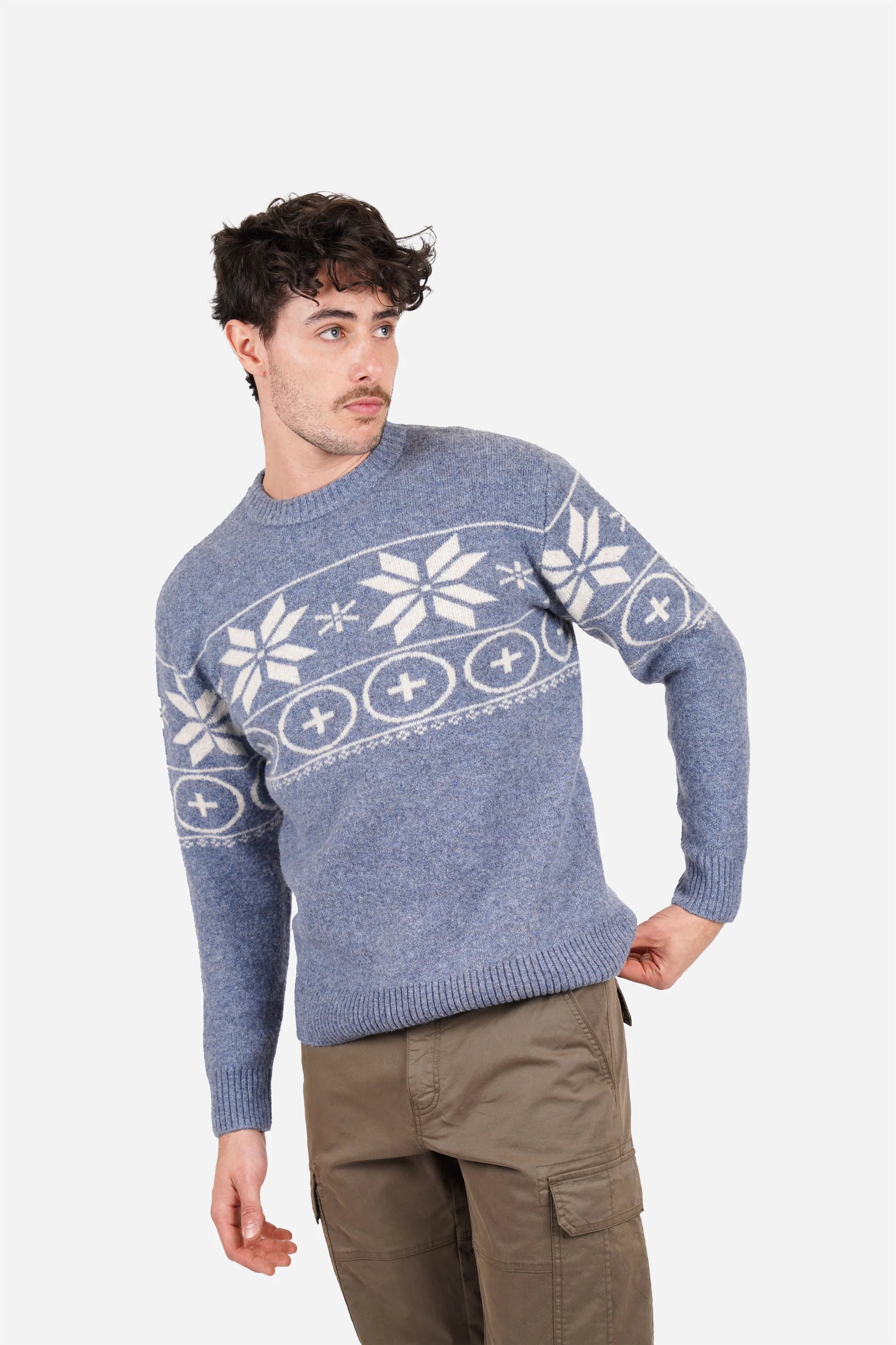 James Harper Nordic Knit Indigo