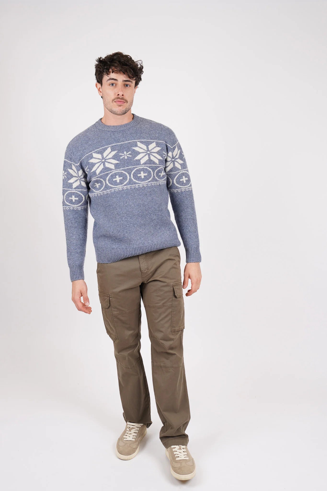 James Harper Nordic Knit Indigo