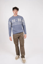 Load image into Gallery viewer, James Harper Nordic Knit Indigo
