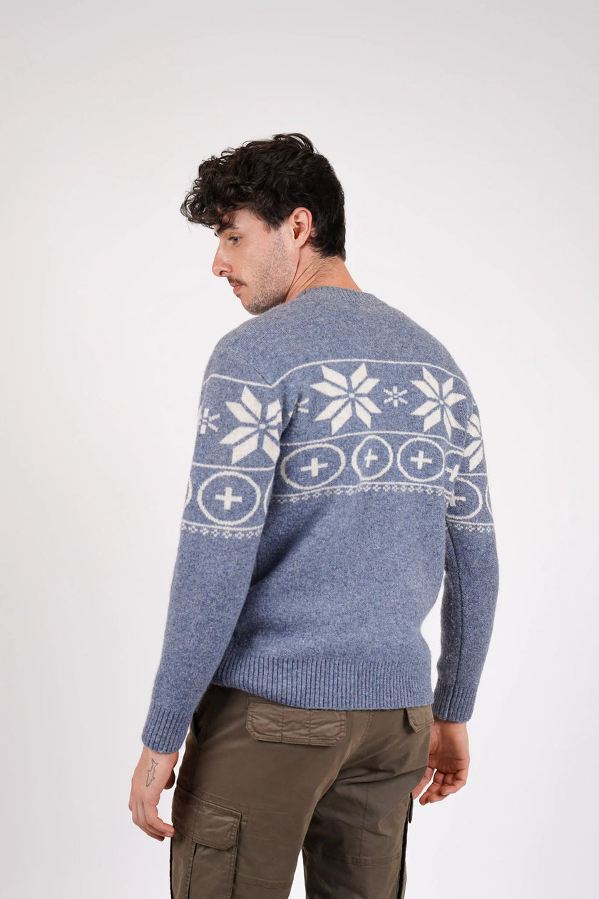 James Harper Nordic Knit Indigo
