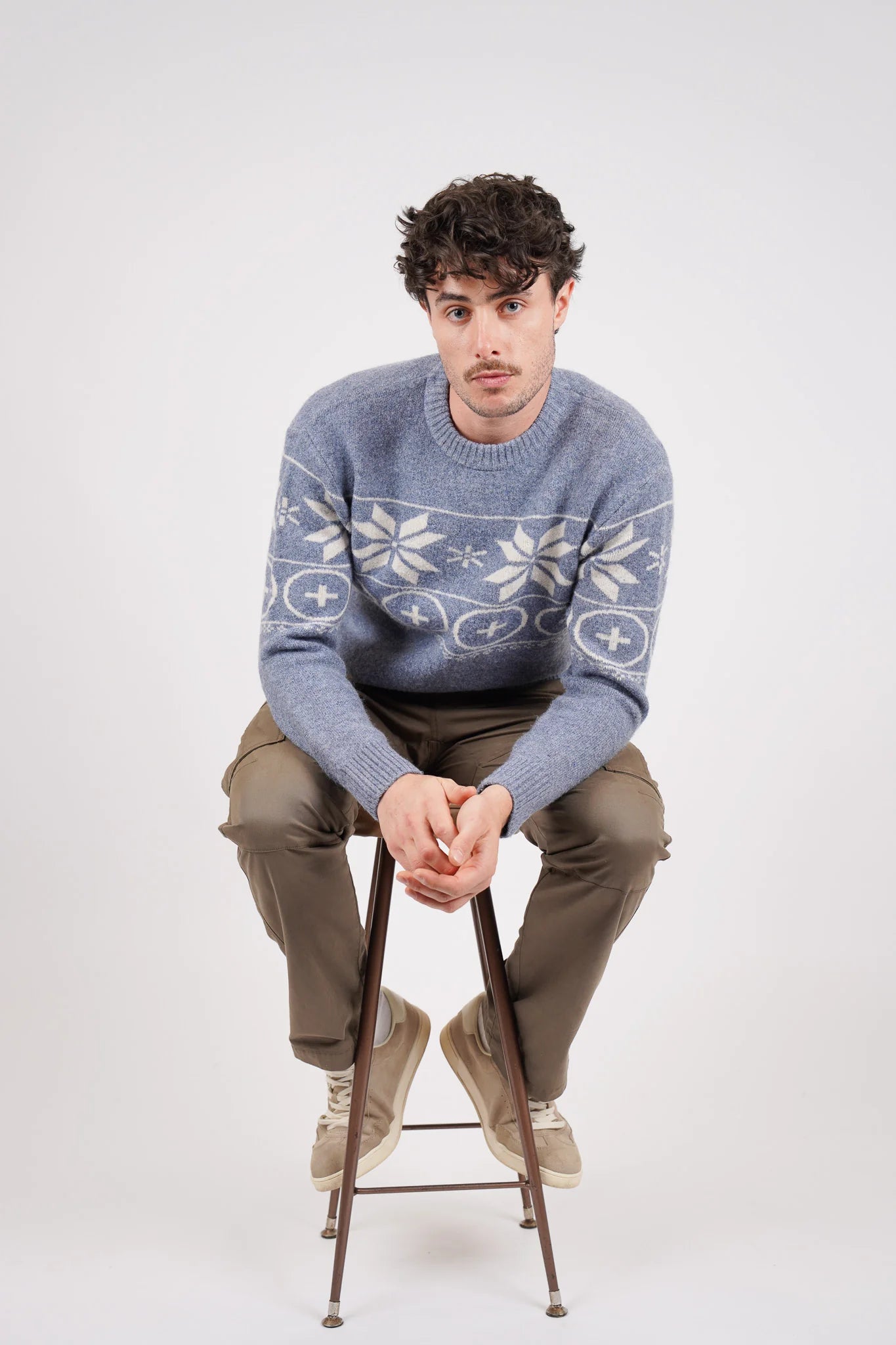 James Harper Nordic Knit Indigo