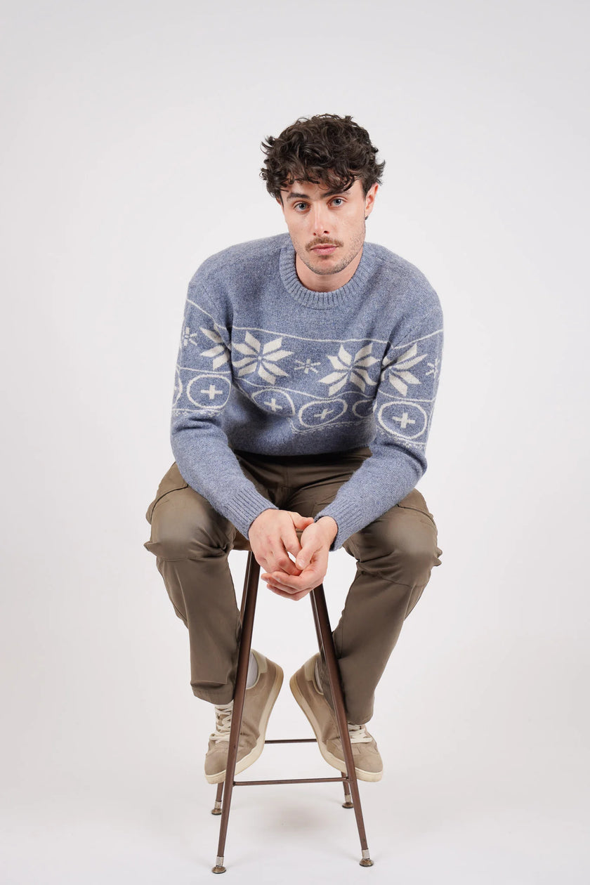 James Harper Nordic Knit Indigo