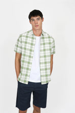 Load image into Gallery viewer, James Harper JHS556 S/S Check Shirt Forest
