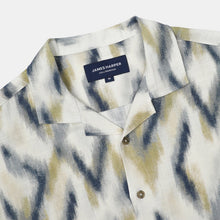 Load image into Gallery viewer, James Harper JHS569 S/S Cuban Collar Shirt Ikat
