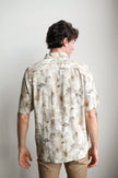 James Harper Floral Short Sleeve Watercolour Linen S/S Shirt