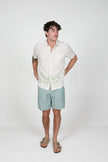 James Harper Linen Relaxed Waist Short Sea