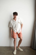 Load image into Gallery viewer, James Harper Rodeo Cuban Collar Linen Shirt White
