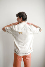Load image into Gallery viewer, James Harper Rodeo Cuban Collar Linen Shirt White
