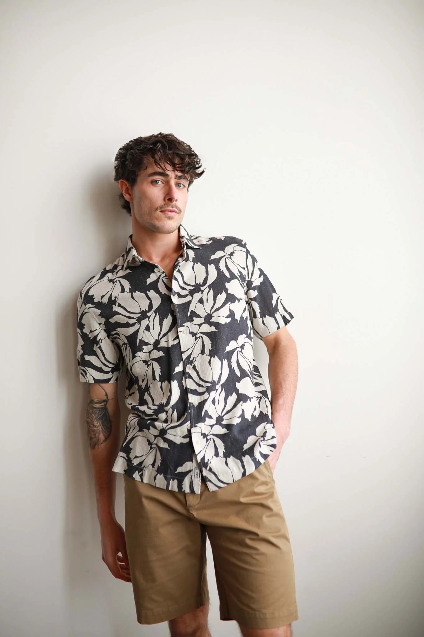 James Harper Puerto Rico Linen S/S Shirt Navy