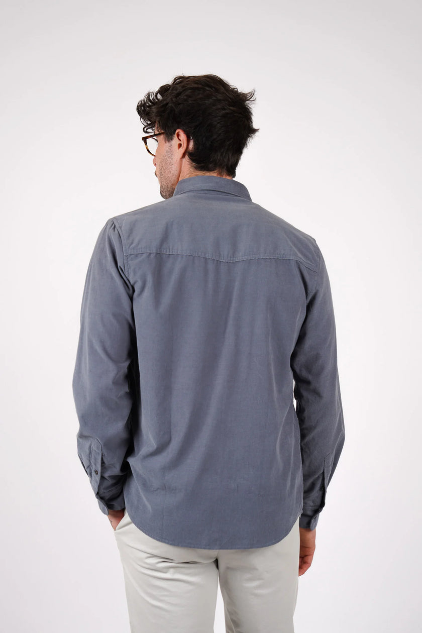 James Harper Western Cord LS Shirt Basalt