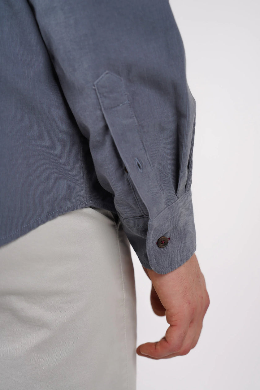 James Harper Western Cord LS Shirt Basalt