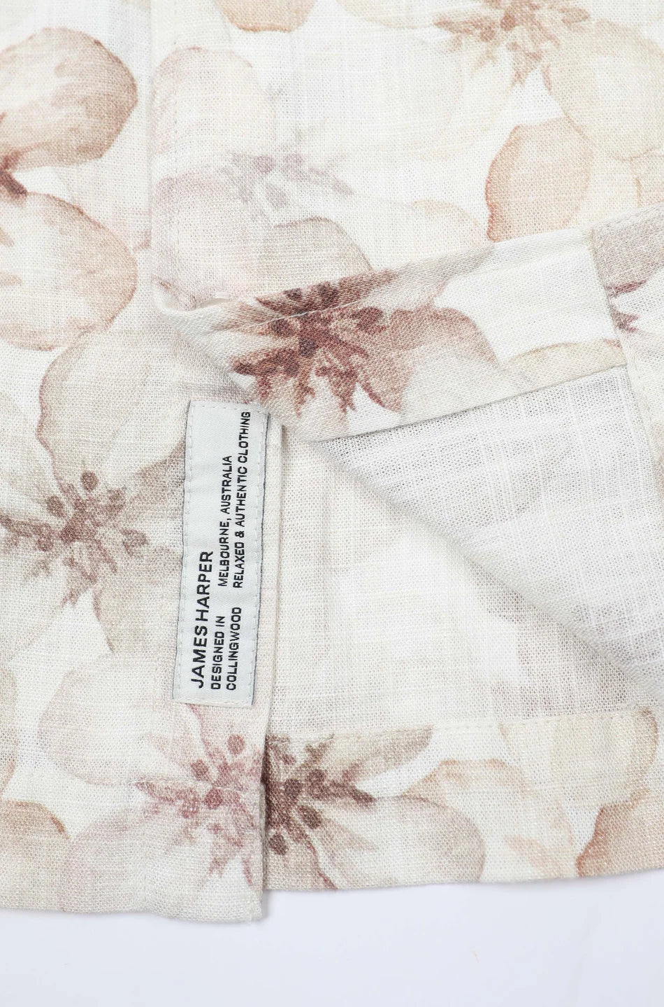 James Harper SS Shirt Floating Floral Natural