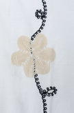 James Harper SS Cuban Collar Shirt Natural Embroidered Vine