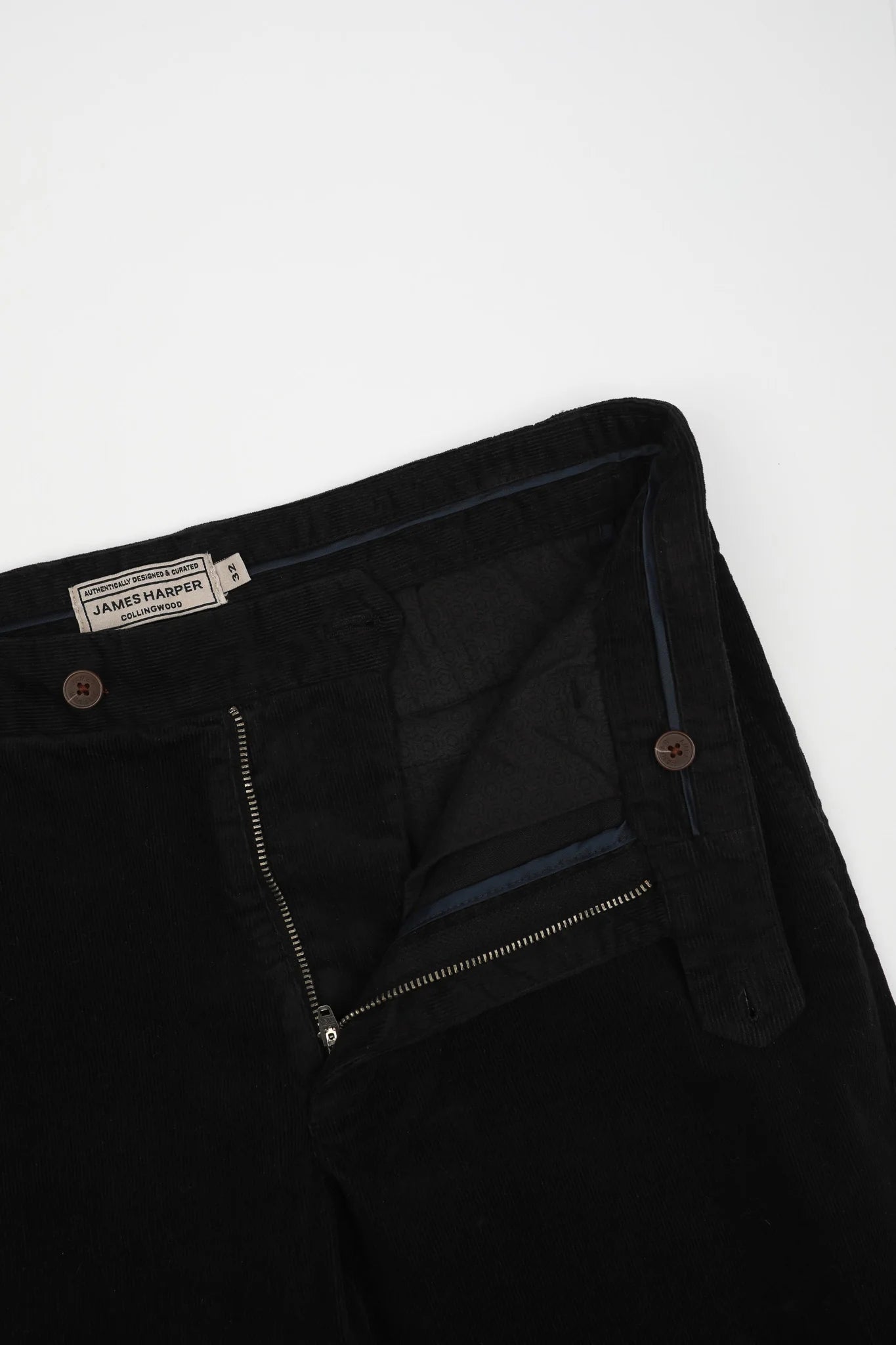 James Harper Corduroy Pant Black
