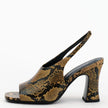 Alias Mae Jackie Slingback Heels Caramel Snake Leather