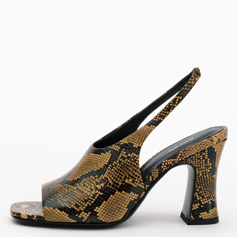 Alias Mae Jackie Slingback Heels Caramel Snake Leather