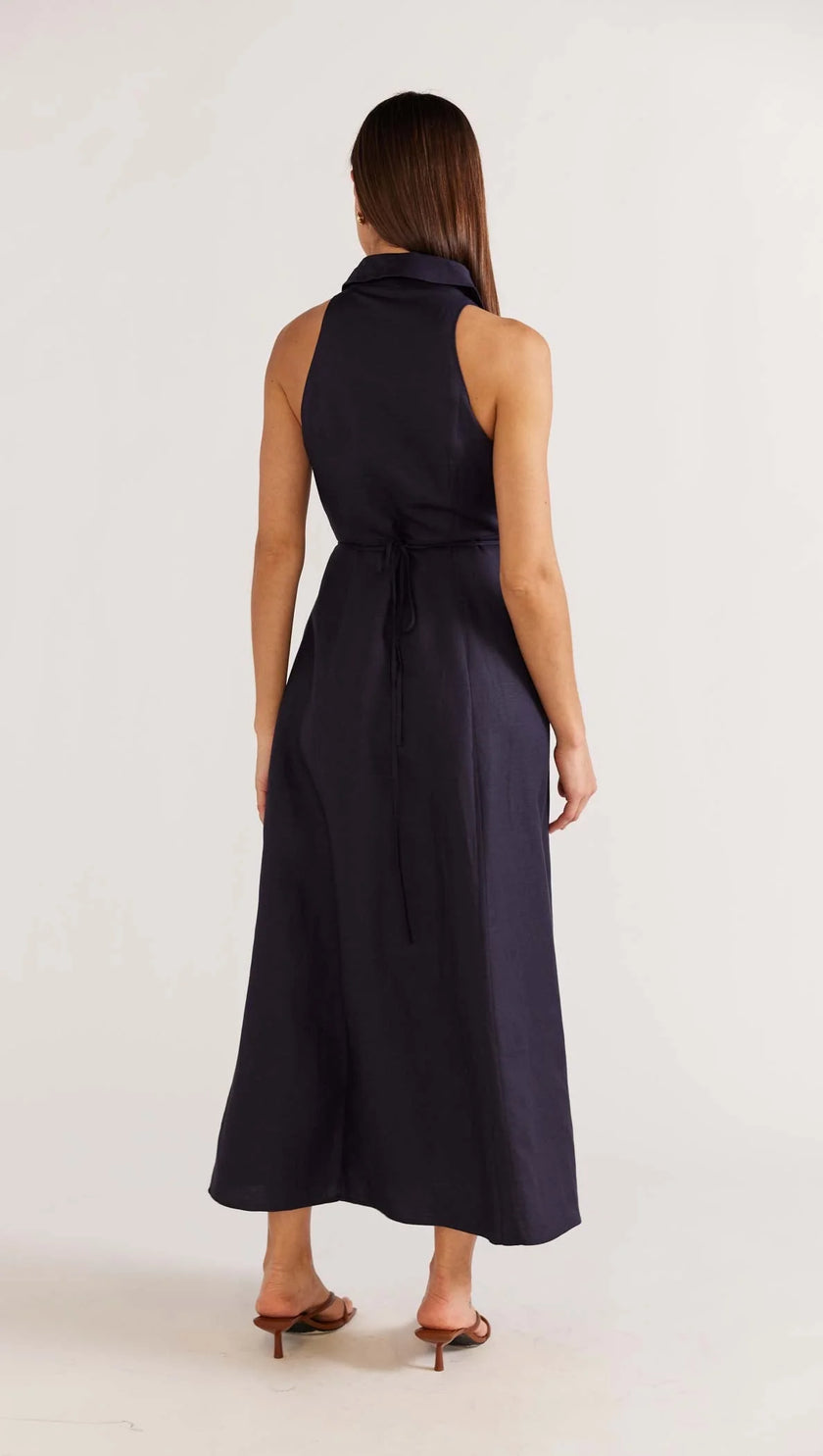 Staple The Label Jori Wrap Dress Navy
