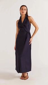 Staple The Label Jori Wrap Dress Navy