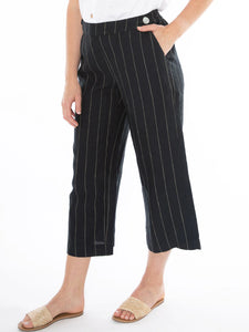 Jump Wide Stripe Pant Black