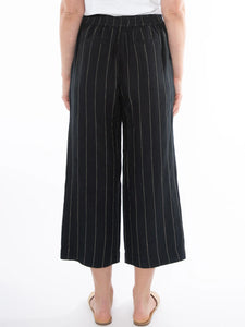 Jump Wide Stripe Pant Black