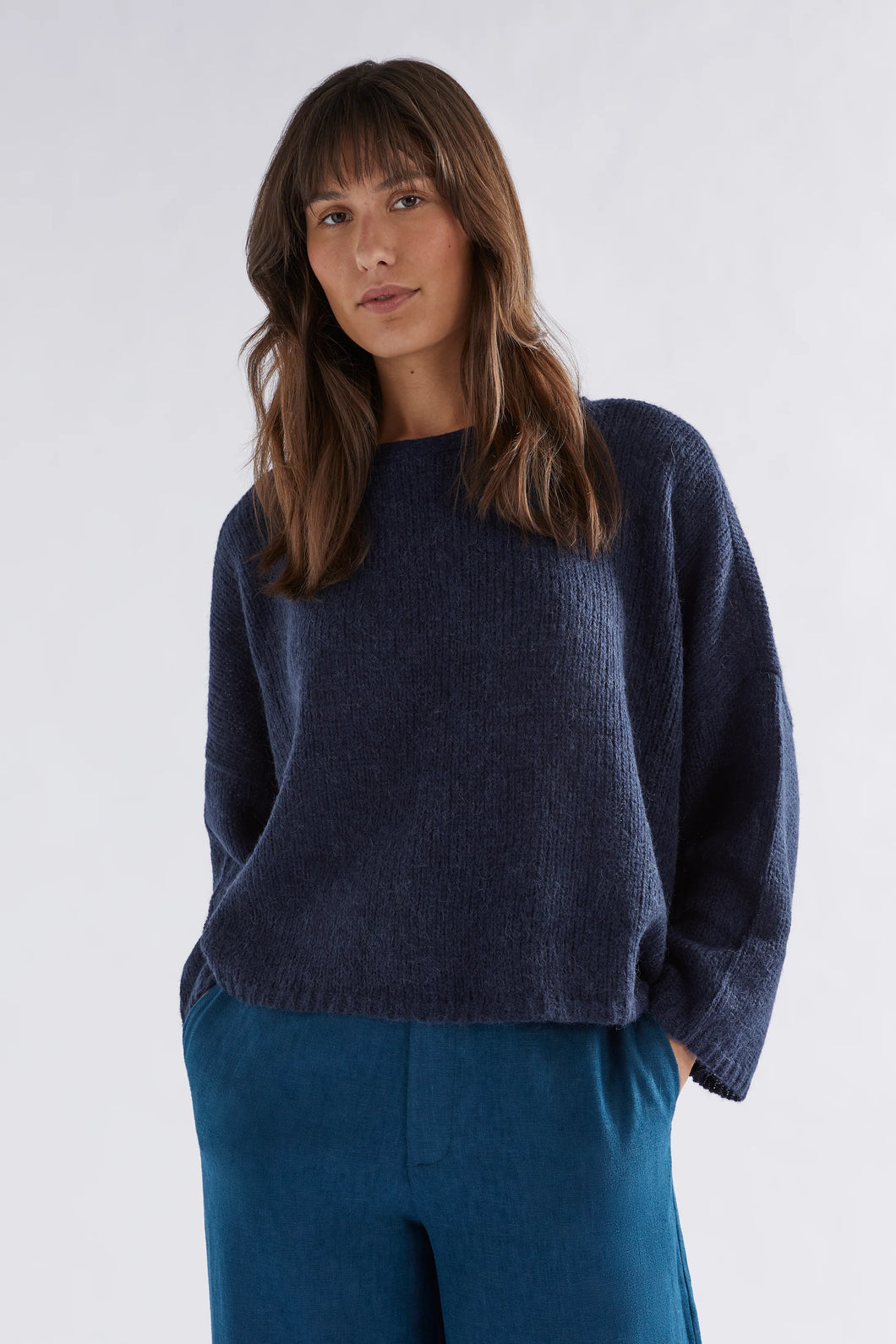 Elk Agna Sweater Steel Blue