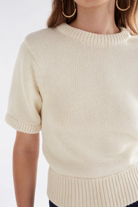 ELK Luft Knit Top White