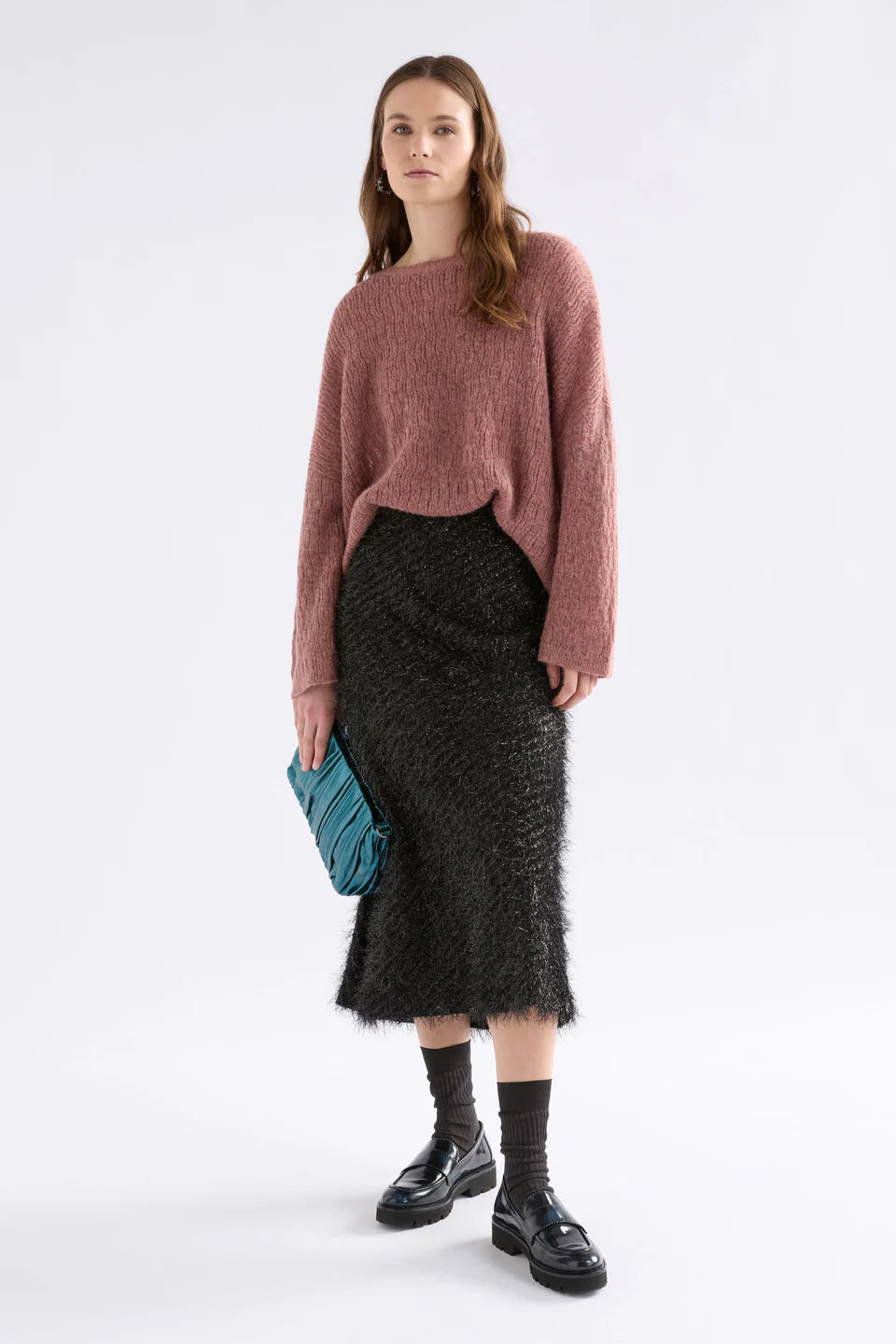 ELK Agna Pattern Sweater Rosewood