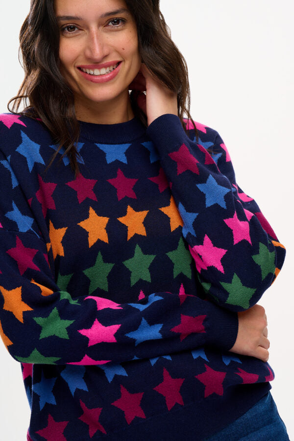 Sugarhill Brighton Annalee Jumper Multi Large Star Repeat