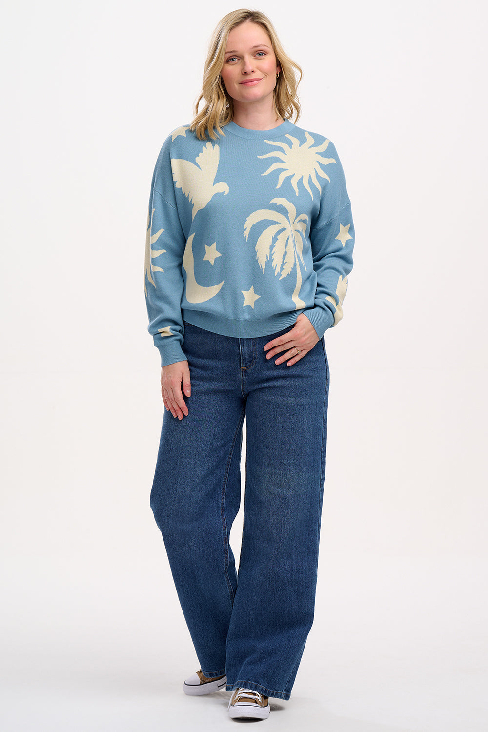 Sugarhill Brighton Andi Jumper Blue/Cream