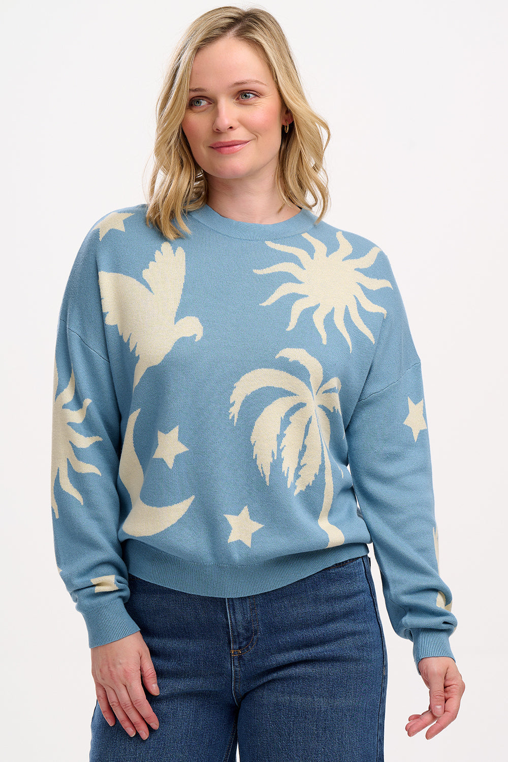 Sugarhill Brighton Andi Jumper Blue/Cream