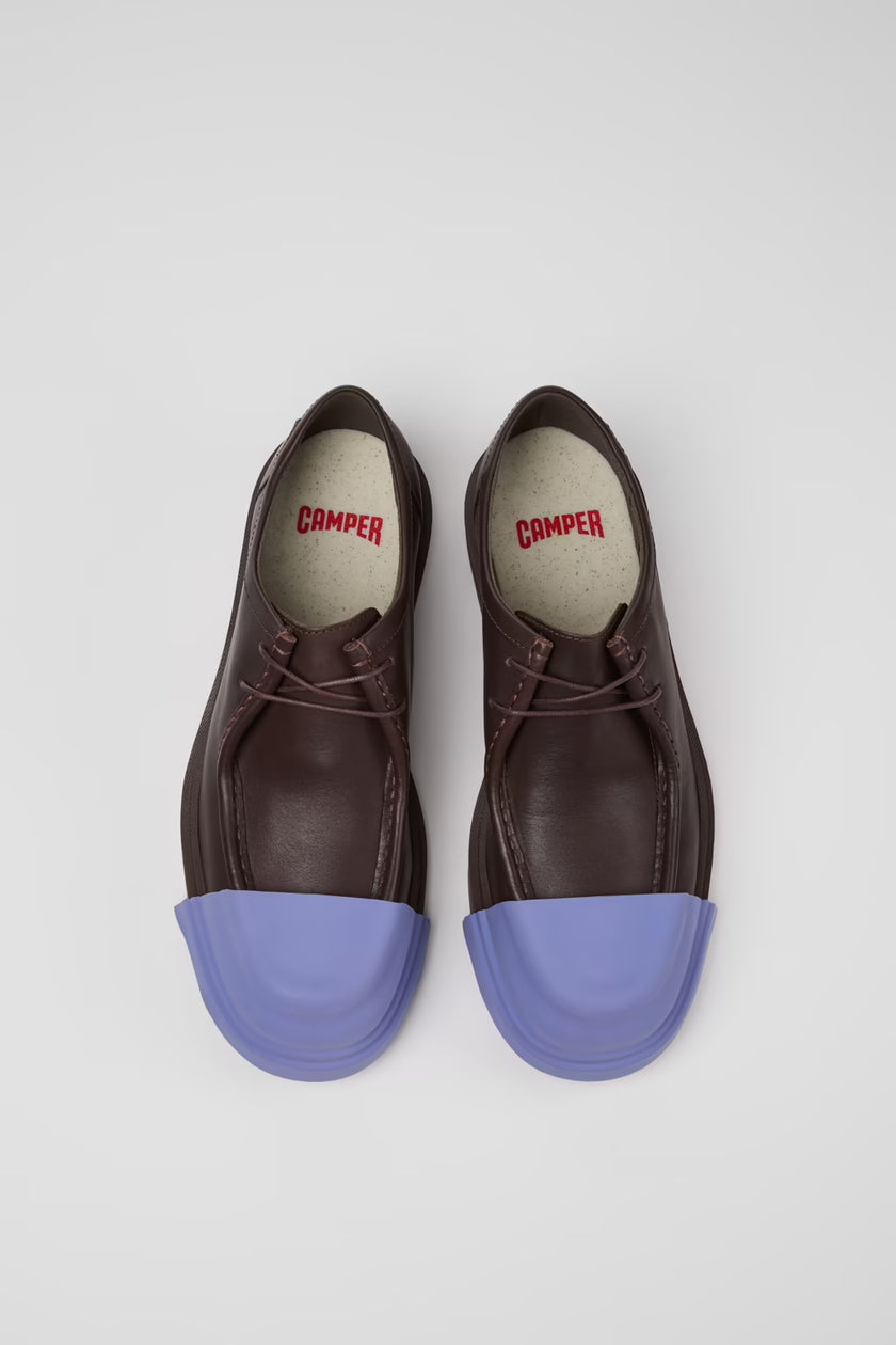 Camper Junction Brown Leather Mens Derby Shoe