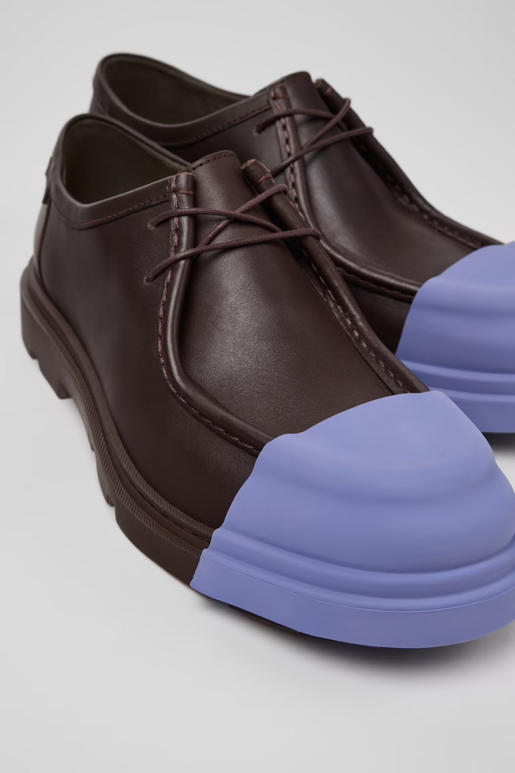 Camper Junction Brown Leather Mens Derby Shoe