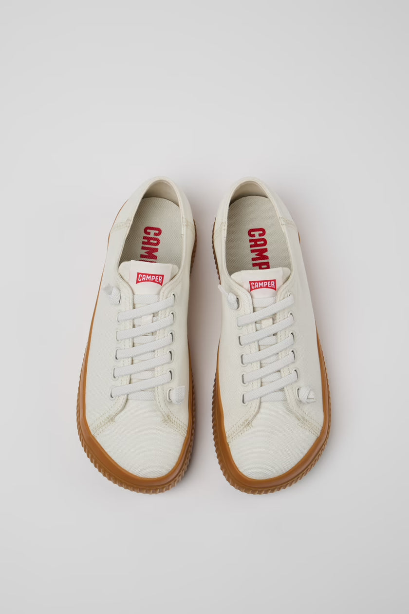 Camper Mens Peu Roda Sneakers White Tencel