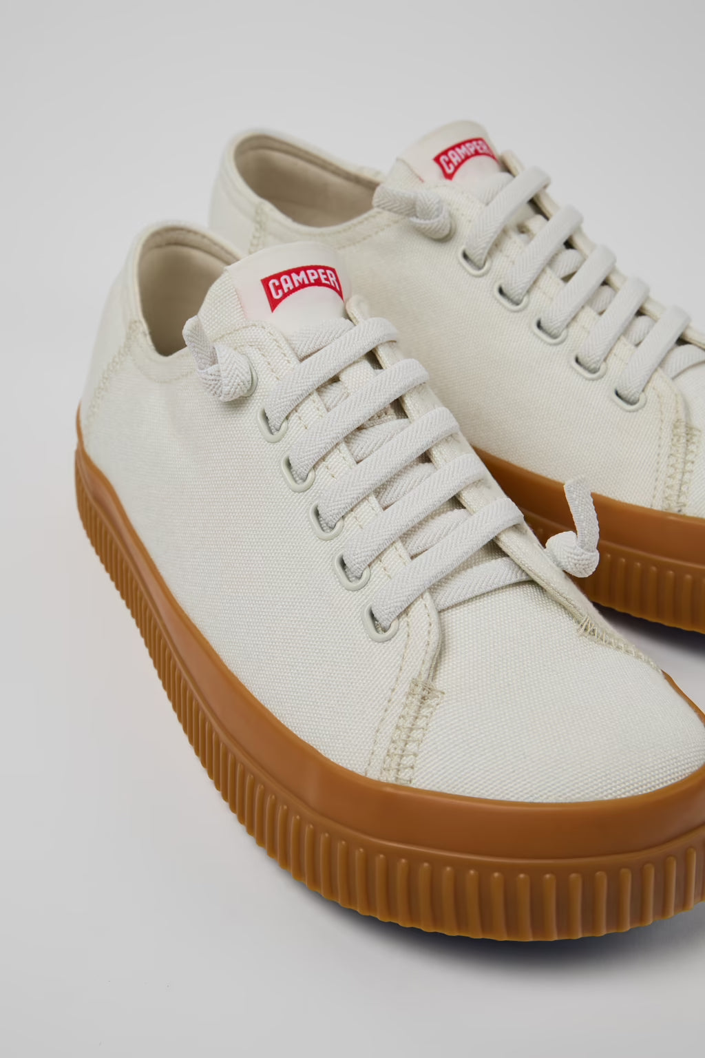Camper Mens Peu Roda Sneakers White Tencel