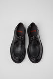 Camper Norman Black Leather Mens Derby Shoe