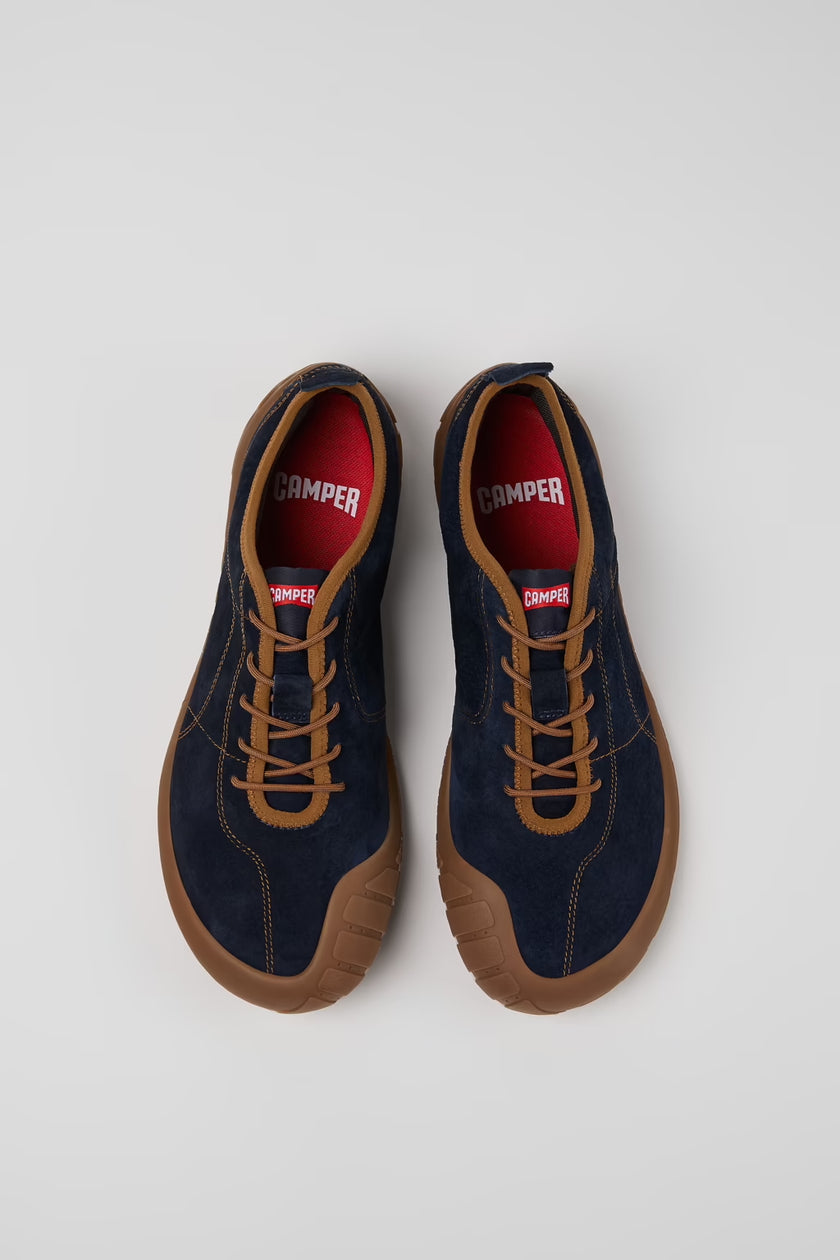 Camper Peu Path Blue Nubuck Mens Sneaker