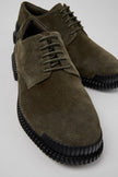 Camper Pix Green Suede Mens Derby Shoe
