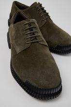 Load image into Gallery viewer, Camper Pix Green Suede Mens Derby Shoe
