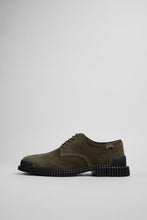 Load image into Gallery viewer, Camper Pix Green Suede Mens Derby Shoe
