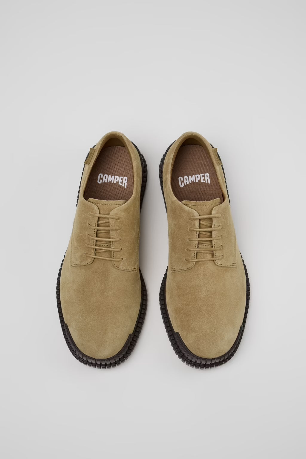 Camper Pix Lace Ups Oat/ Choc Sole